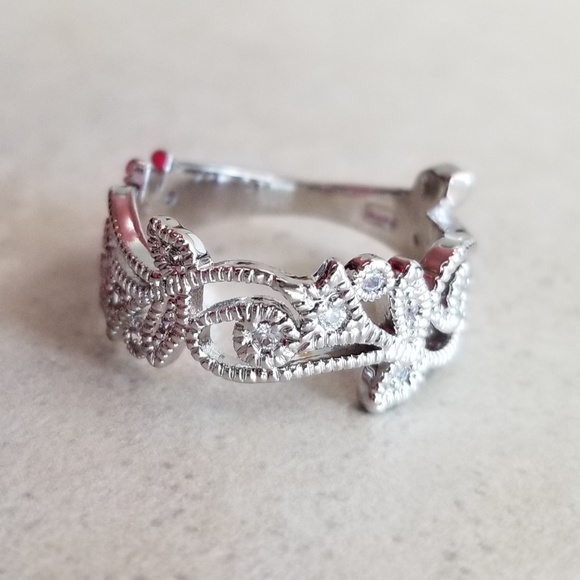 Scroll Design Sterling Ring - Picture 3 of 6